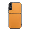 For Samsung Galaxy S21 5G Litchi Leather Magnetic Full Coverage Shockproof Phone Case(Yellow)