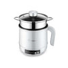 Multi-Function Electric-Cooker Mini Dormitory Student Cooking Rice Stir Frying Non-Stick Pot, 110V US Plug, Colour: White Smart With Steaming Grid(1.7L)