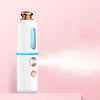 Facial Steamer Nano Spray Water Replenishing Instrument Portable Cold Spray Machine Charging Beauty Instrument Automatic Alcohol Sprayer, Style:Crown(White)