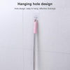 Diamond Shape Base Stainless Steel Long Handle Toilet Brush Toilet Cleaning Brush(Pink)