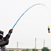36cm Portable Telescopic Sea Fishing Rod Mini Fishing Pole, Extended Length : 2.1m, Black Clip Reel Seat