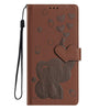 For Samsung Galaxy A26 5G Cartoon Elephant Embossed Leather Phone Case(Brown)