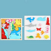 2 PCS Cartoon Three-Dimensional Puzzle Children Wooden Educational Early Education Grasping Board Toy(Ocean)