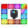 MJ88 Pocket 3000-7000K+RGB Full Color Beauty Fill Light Handheld Camera Photography Streamer LED Light with Remote Control(Black)