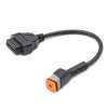 6Pin Motorcycles OBD2 Conversion Cable OBDII Diagnostic Adapter Cable for Harley Davidson