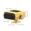 Car 12V Heater Defrost Snow Defogger, Color: Yellow Heater