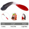 7cm 5pcs /Pack HENGJIA SO177 Dual Color Imitation Fishing Lure Freshwater Soft Dummy Bait(Color 5)