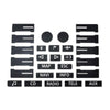 For 2005-2010 Volkswagen Touareg/Passat Steering Wheel Window AC Switch Button Repair Sticker(8pcs /Set)