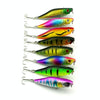 HENGJIA Artificial Fishing Lures Popper Bionic Fishing Bait with Hooks, Length: 7.5 cm, Random Color Delivery