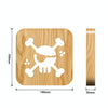 FS-T1875W 2.5W Pirate Shape Solid Wood Table Lamp LED Night Light(Warm White Light)