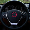 Car Aluminum Steering Wheel Decoration Ring For BMW(Red)