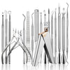 Stainless Steel Double Head Dead Skin Scissors Set, Specification: Set F