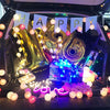 3M 20 Leds Cotton Ball Light String Holiday Wedding Christmas Party Bedroom Fairy Lights Outdoor LED Light Garland Decoration, Power Supply: USB(Purple)