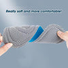10pairs 5D Nano Antibacterial Deodorant Breathable Anti-Slip Massage Insole, Size: 35-36(Gray)