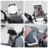 Motorcycle Rear View Mirror Aluminum Alloy Phone Bracket, Suitable for 4-6 inch Device(Gold)