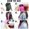 10 PCS Chemical Fiber Wig One-Step Gradient Color Single Card Wig, Stretched Length:24inches(54#)