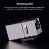 CAT.6 Shielded Pass-through Network Module, Single Port Panel + Shielded Pass-through (Grey)