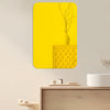 4pcs 30cm x 20cm Round Corner Models Rectangle Acrylic Mirror Stereo Wall Stickers(Silver)