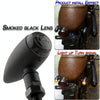 2 PCS KC805 Motorcycle Retro Metal Turn Signal Light (Transparent Black)