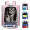 Foldable Cat Backpack Grey - Breathable Carrier Bag for Cats up to 7.5kg