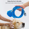 Pet Shower Nozzle with Massage - Blue - Dog & Cat