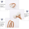Fashion Adornments Pearl Magnetic Buckle Curtain Strap(Dark Coffee)