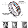Ceramic Tungsten Steel Dragon Texture Ring for Men, Ring Size:7
