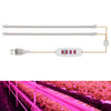 LED Plant Growth Lamp Time Potted Plant Intelligent Remote Control Cabinet Light, Style: 50cm Two Head(Pink)
