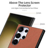 For Samsung Galaxy S23 Ultra 5G Twill Fabric Leather Skin Back Phone Case(Brown)