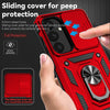 For Samsung Galaxy S25 5G Sliding Camshield Holder Phone Case(Red)