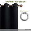 High-precision Curtain Shade Cloth Insulation Solid Curtain, Size: 42x63 Inch107x160CM(Black)