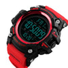 SKMEI 1384 Multifunctional Men Outdoor Fashion Noctilucent Waterproof LED Digital Watch (Red)