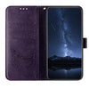 For Samsung Galaxy A56 5G Global Embossed Butterfly Leather Phone Case(Dark Purple)