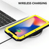 For iPhone 11 Dustproof Shockproof Waterproof Silicone + Metal Protective Case(Yellow)