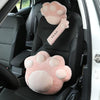 Car Plush Head Pillow Cat Claw Car Neck Pillow Car Female Decorative Supplies, Colour: Pink Headrest