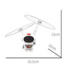 Induction Steel Man Aircraft Gyro Robot Luminous Toy For Children(White Astronauts)