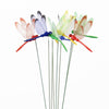 10pcs Simulation Plug Rod Magnetic Dragonfly Home Wall Garden Decoration(Blue)