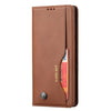 For Samsung Galaxy S25 Ultra 5G Knead Skin Texture Flip Leather Phone Case(Brown)