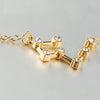Fashion Zircon Pendant Zodiac Guardian Necklace Short Clavicle Chain(Aries-Gold)