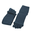 Massage Five-finger Socks Thickened Open-toed Socks, Color: Navy