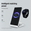 NILLKIN 3 in 1 Wireless Charger with Xiaomi S1 Pro Watch Charger, Plug Type:CN Plug(White)