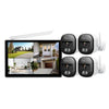 SriHome 5MP 4CH WiFi NVR Kit - 10.1" LCD, 4 Wireless Cameras (EU Plug)
