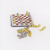 1:12 Mini House Toy Simulation Chess Model Scene Accessories(Gold and Silver)