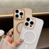 For iPhone 14 Pro Soft Sandy Skin Feel MagSafe Magnetic PC Phone Case(Orange)