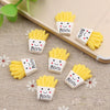 10 PCS French Fries Resin Children DIY Accessories, Size:1.7x2.2cm(Yellow)