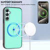 For Samsung Galaxy A34 5G CX01 Detachable Magsafe Magnetic Card Bag Phone Case(Mint Green)