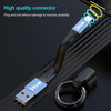 IVON CA90 2.4A USB to 8 Pin Portable Data Cable with Ring, Length: 14.5cm(Dark Gray)