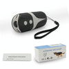 Ultrasonic Dog Repeller, LED Torch, Handheld, Black + White
