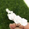 10 PCS 1:12 Mini Doll House Garden Bedroom Scene Decoration Roses(White)