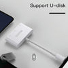 Yesido GS17 USB-C / Type-C to Dual USB + USB-C / Type-C OTG Adapter(White)